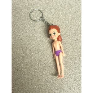 Polly Pocket Custom Made Key Chain Figure Toy Doll Dress Up Key Ring Decoration